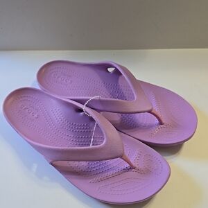 Crocs Women's Kadee II Flip Flops Sandals Orchid Size 9